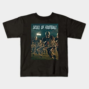 Skull of Football Kids T-Shirt